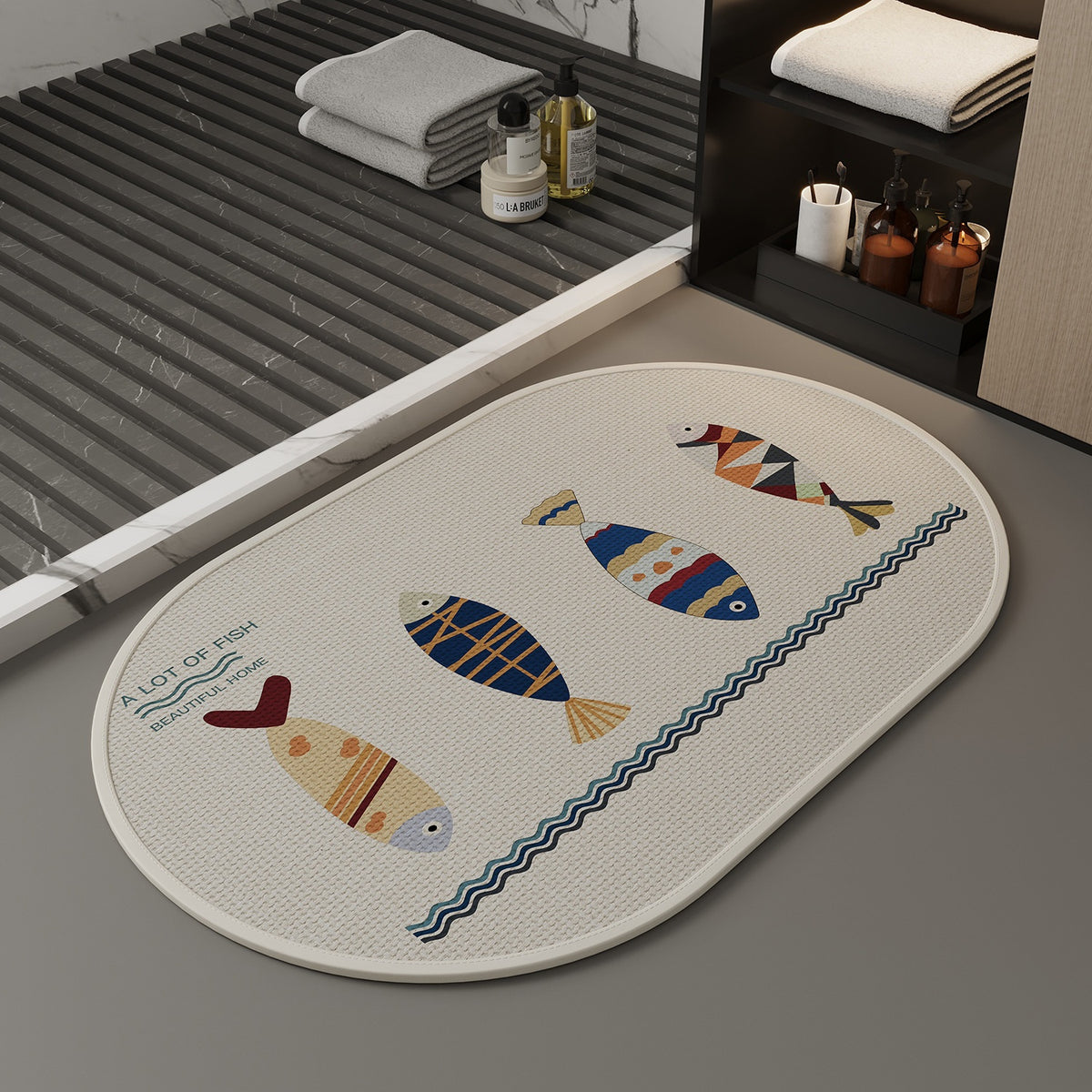Easy to Maintain Non Slip Linen Woven Printed Pad