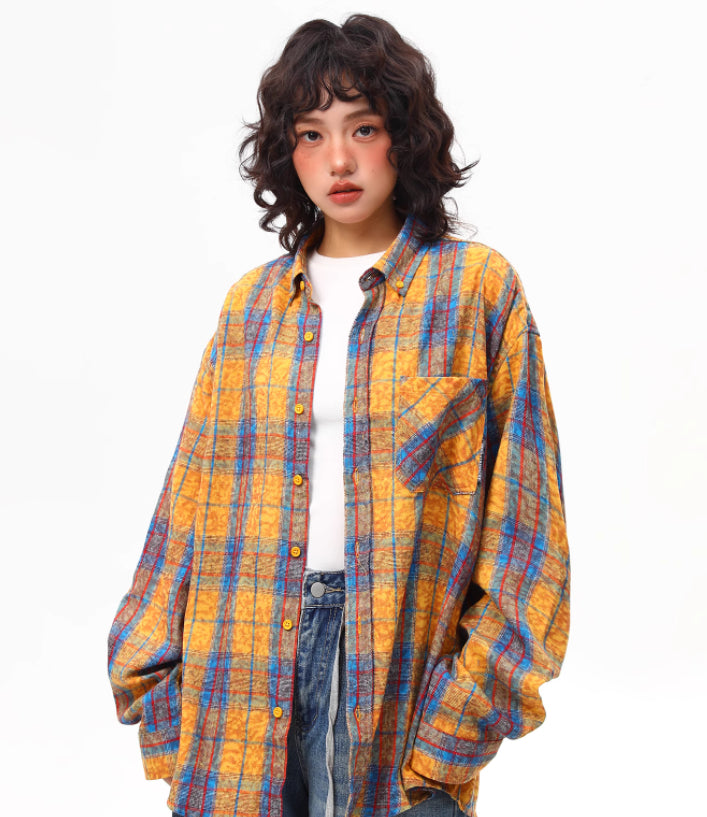 Plaid Shirt For Women Spring And Autumn