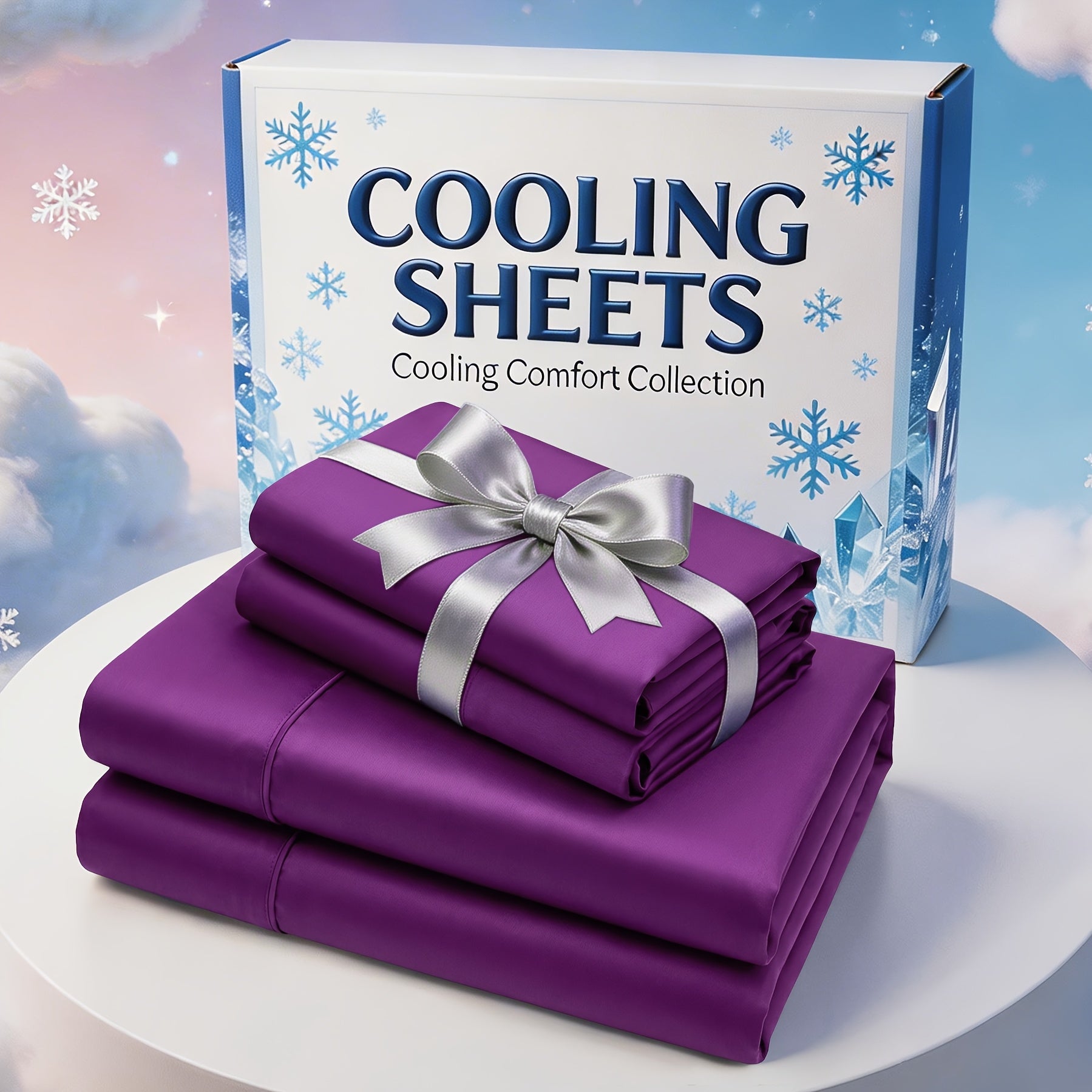 Extra Deep Pocket Bamboo Fiber Sheet Set – Breathable, Cooling, Wrinkle‑Free, Hypoallergenic, Ideal for Kids and Master Bedrooms