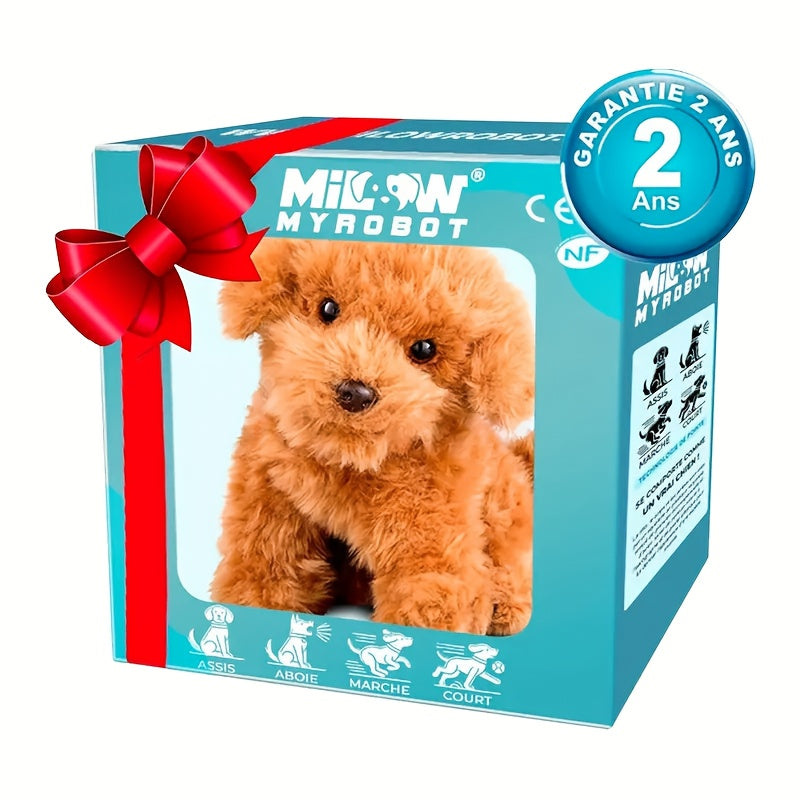 2025 New Robot Dog, Robot Puppy That Acts Like A Real Puppy, - My Realistic Robotic Puppy, Dog Robot for Children, Robot Dog - Walking, Barking, Tail Wagging, Gift a Towing Rope, Birthday Gift
