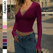 Slim-Fit Women's Long Sleeve Top