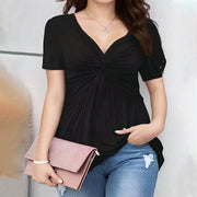 Minimalist Loose V‑Neck T‑Shirt – Casual Everyday Comfort