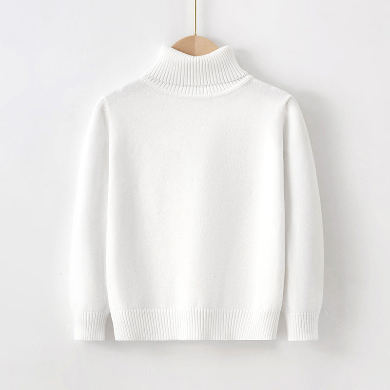 New Women's Pure Cotton Thread Pullover Turtleneck Knit Sweater