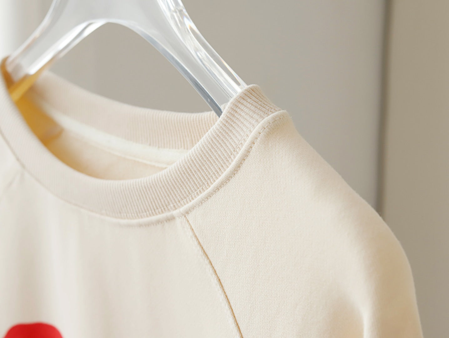 Cozy Heart Print Loose Fit Sweatshirt