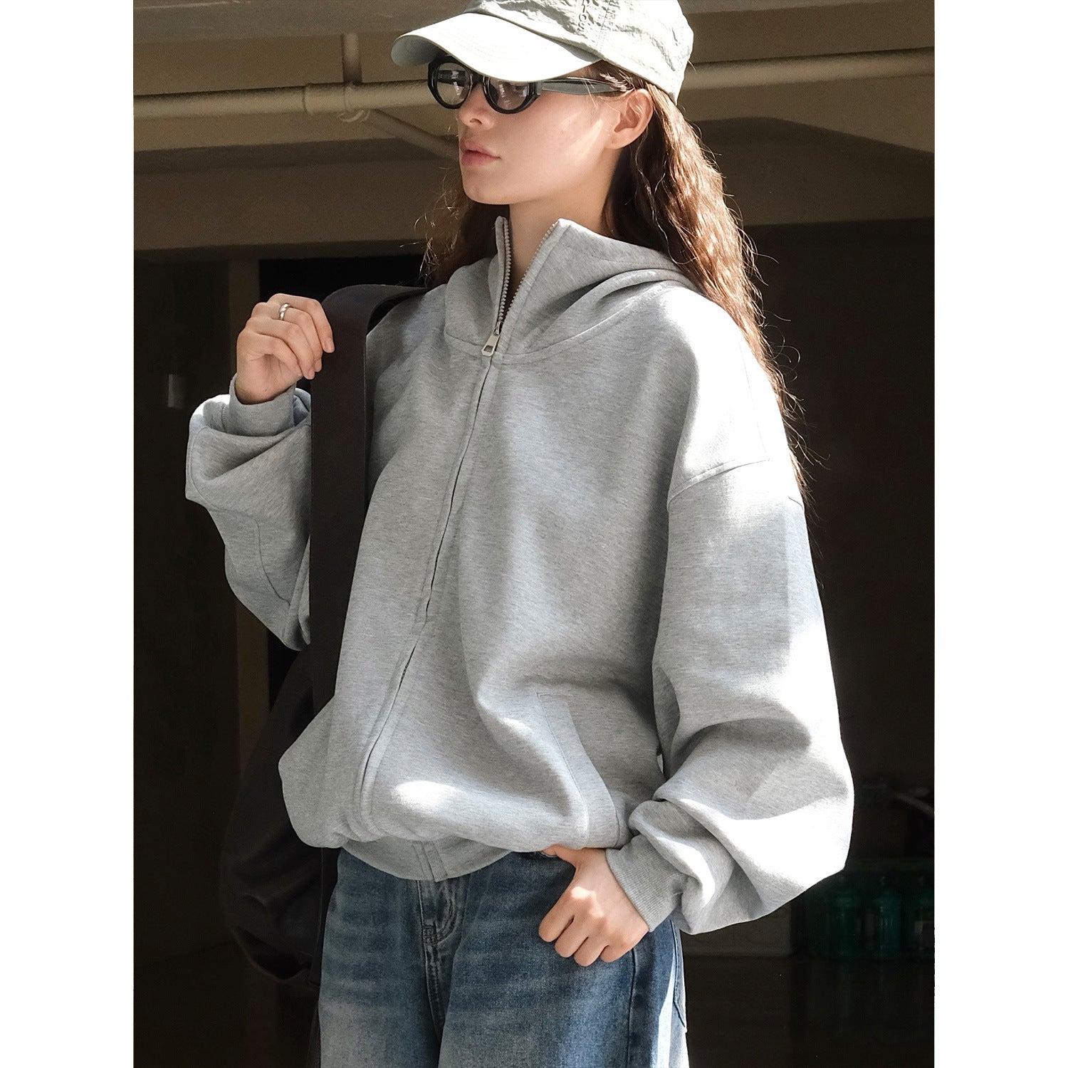 Korean Casual Air Layer Hooded Sweater
