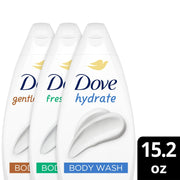 Dove Body Wash 3ct Mix 450 ML 15.2 Fl oz Each