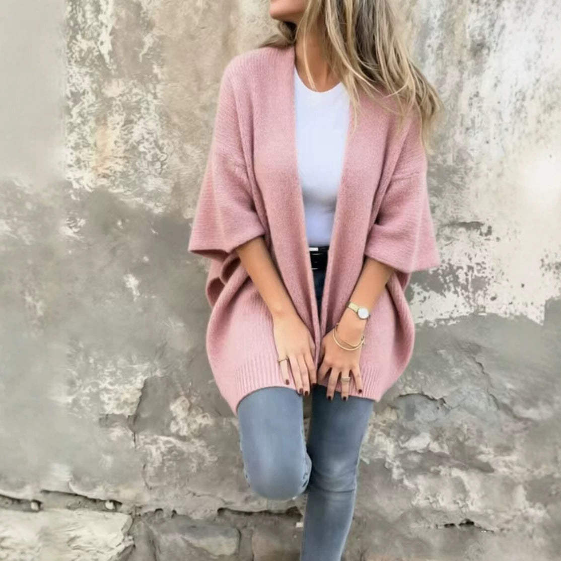 Loose Laid-back Cardigan Sweater Coat for Women