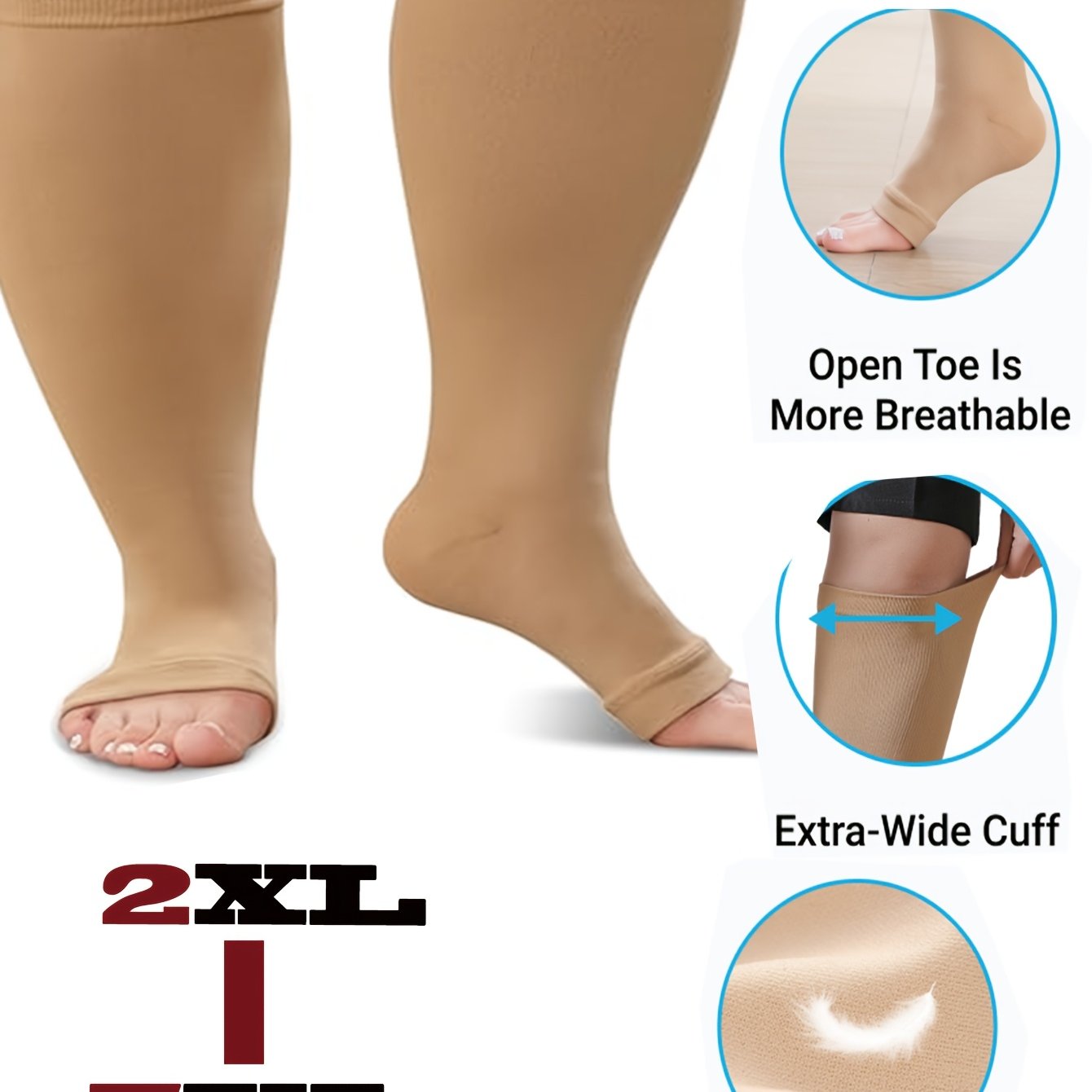 Men's and Women's Compression Calf Socks for Running and Fitness