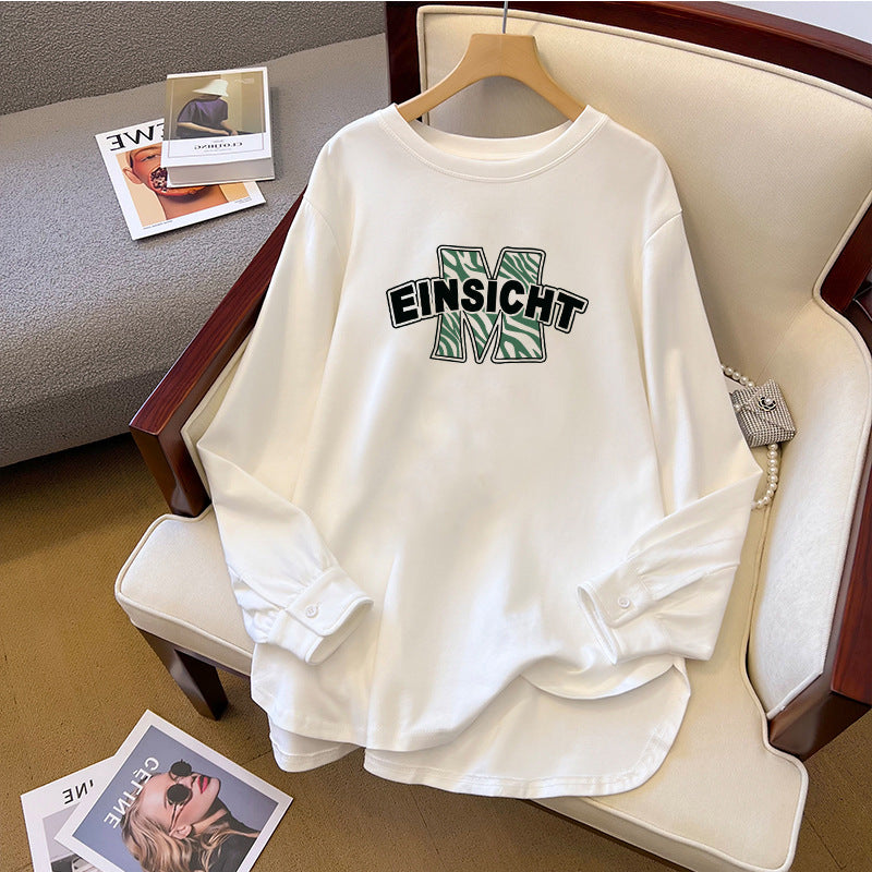 Cute Anime Print Cotton Long Sleeve Sweatshirt