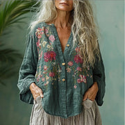 Floral Short-Sleeve Shirt – Light, Breezy Summer Top