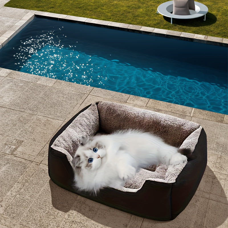 Comfortable Pet Bed House, Square Cushion For Large Dogs And Cats - Soft And Comfortable Sofa Cushion For Sleeping