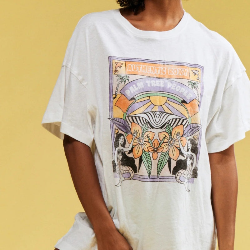 Men's And Women's White Printed Cultural T-shirt