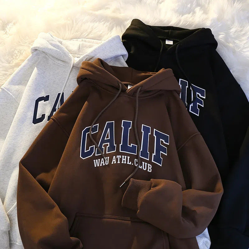 Women's Cozy Fleece-Lined Loose Fall Sweater