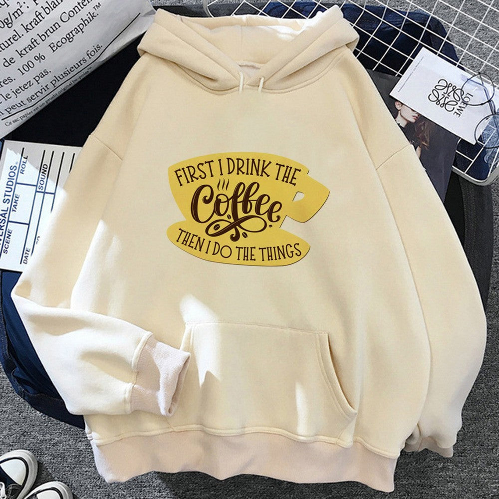 Cute Kiwi Fruit College Style Girls' Hooded Pullover