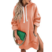 Cozy Solid Color Loose Mid-Length Women's Sweater