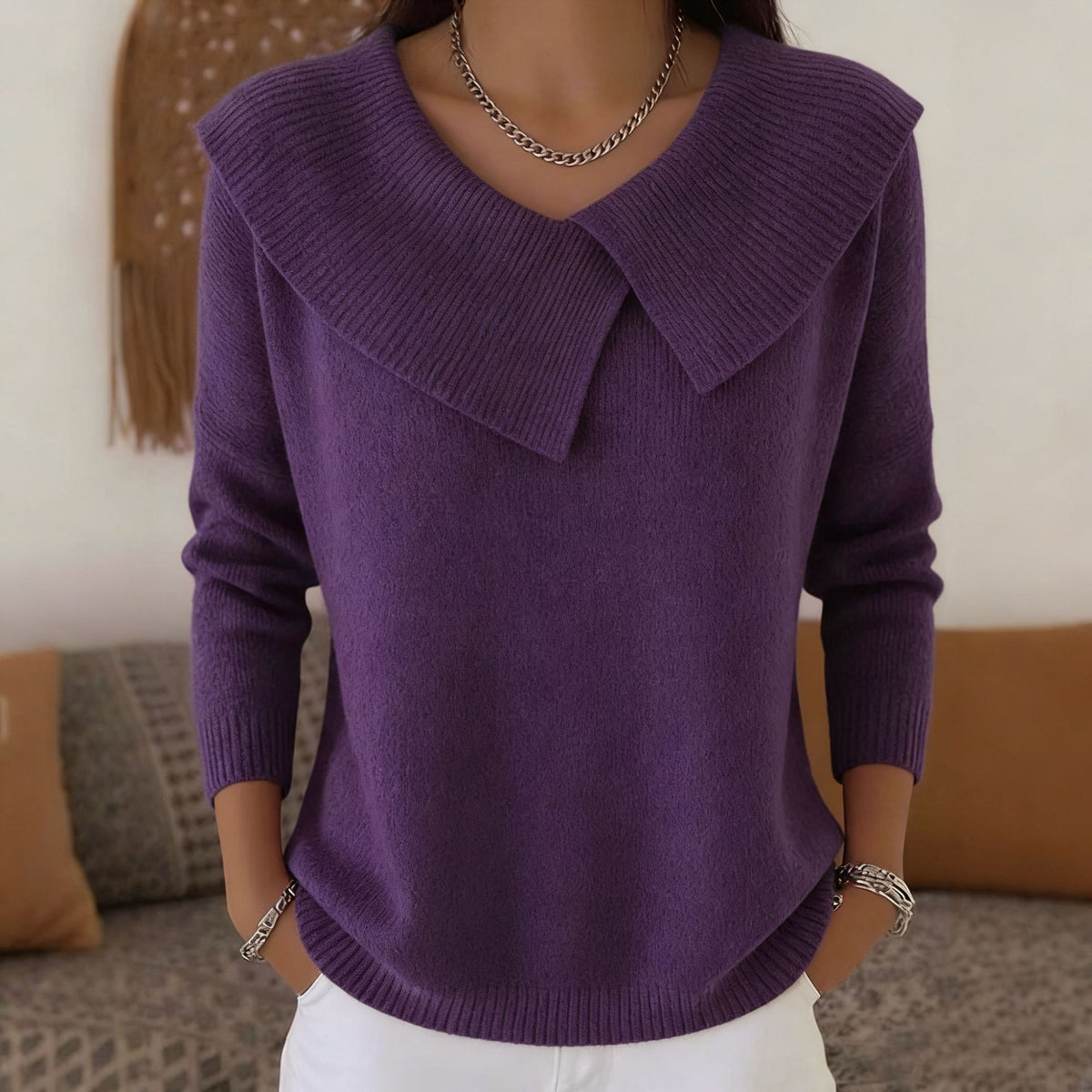 Fashionable Koreanstyle Retro Playful Slimming Turtleneck Sweater