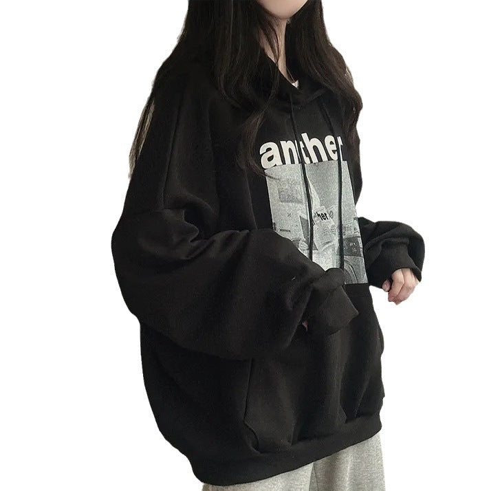 Korean 3D Fleece-Lined Hooded Sweater for Women