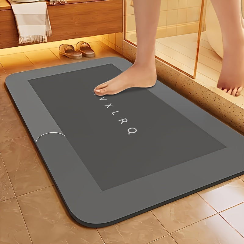 Super Absorbent Diatomaceous Earth Bath Mat - Quick Drying, Anti Slip And Absorbent Floor Mat, Pet Feeding Mat, Soft And Comfortable Bathroom Mat, Suitable For Bathrooms, Showers, Door Mats, Kitche...