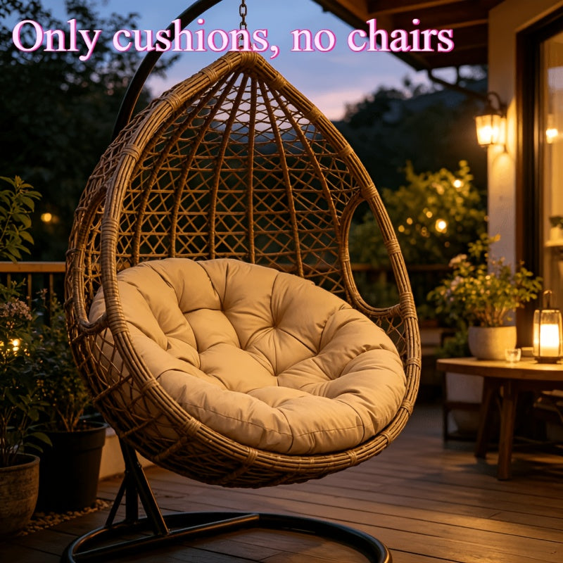 Hanging Basket Chair Cushion, Thickened Rope Swing Chair Pad, All-Season Lazy Hanging Chair Cushion, Special for Courtyard Garden Balcony, Home Leisure Chair Pad, Summer Outdoor