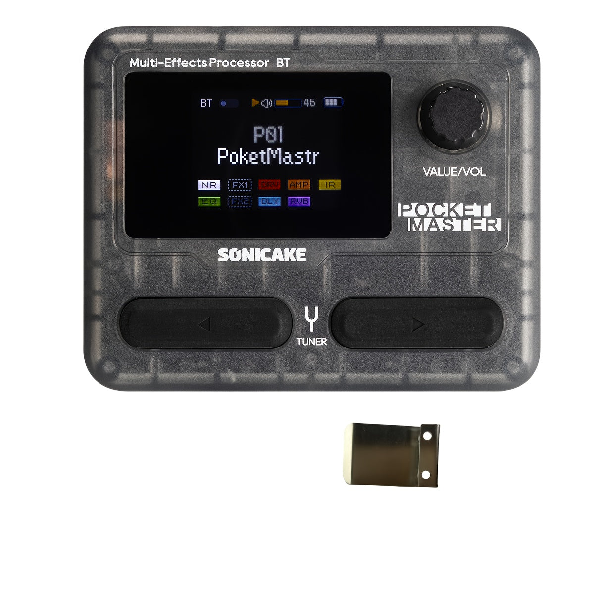 Pocket Master Guitar Modeling Multi-Effects Processor with IR Cabinet Simulation and Belt Clip (English)