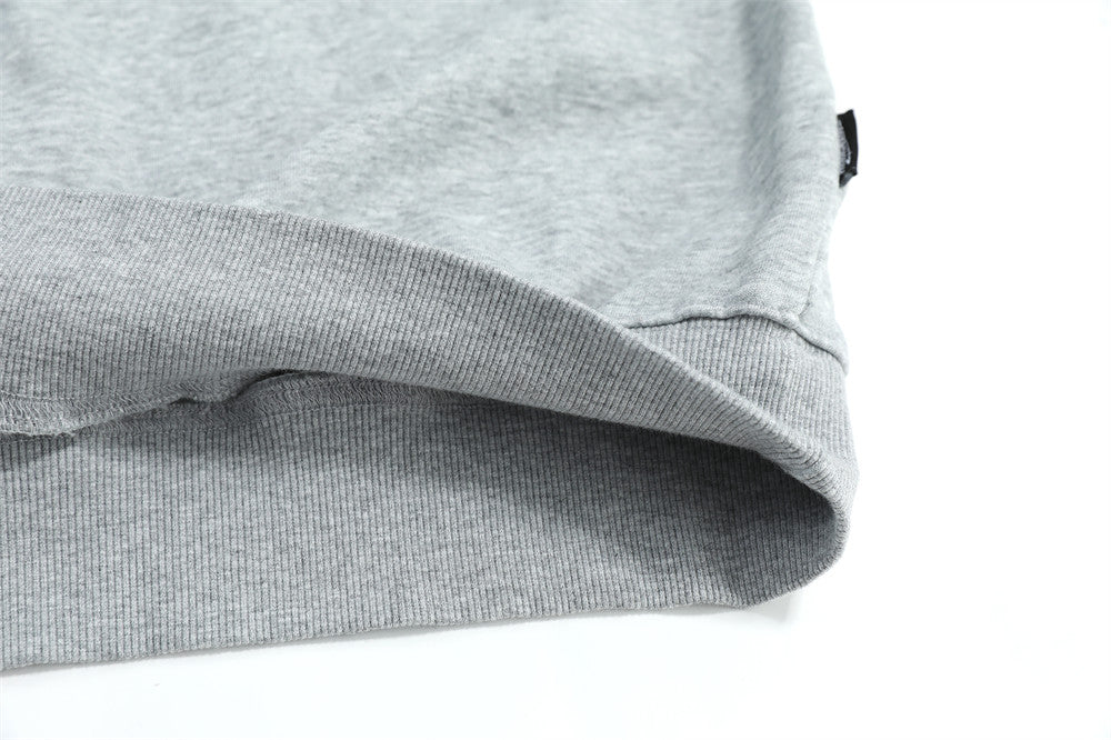 Chic Denim Butterfly Patch Loose Streetwear Sweater