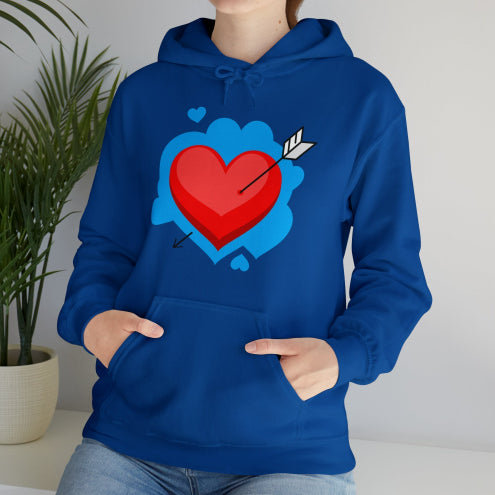 Cute Cartoon Print Hooded Sweatshirt for Women