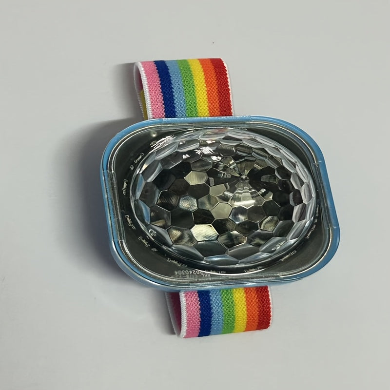 Wrist‑Wearable Projection Lamp – Adjustable Multicolor Starry Ambient Light, Handheld Portable