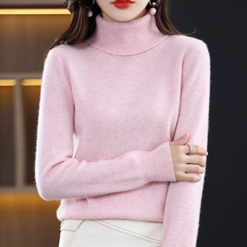 Women's Loose-fit Autumn Winter Knitted Turtleneck Sweater