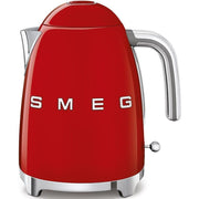 50’s Retro Style Electric Water Kettle with Automatic Shutoff, Removable Base and Water Indicator – Red