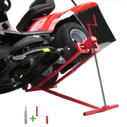[Lifting Jack for Tractors] 890 Lbs Capacity Lifting Jack for Garden Tractors, Riding Lawn Mower Maintenance Lift with Hand Crank And Power Extension Handle, Telescopic Maintenance Jack