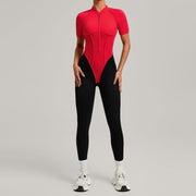 Color Block Athletic Yoga Jumpsuit for Women