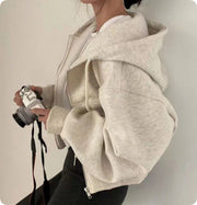 Casual Loose Long Sleeve Drawstring Hoodie