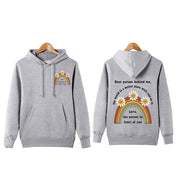 Korean Slouchy Printed Long Sleeve Loose Hoodie