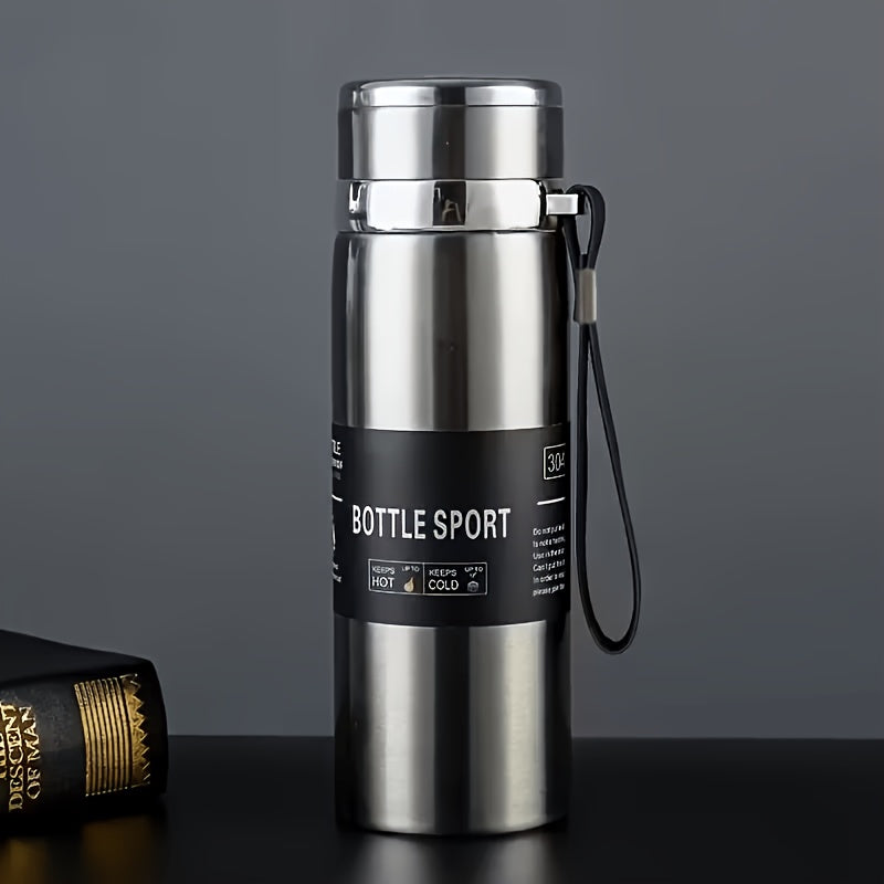 27.05 oz (800 ml) Large Insulated Vacuum Bottle - Leak-Proof Hot and Cold Drink Flask