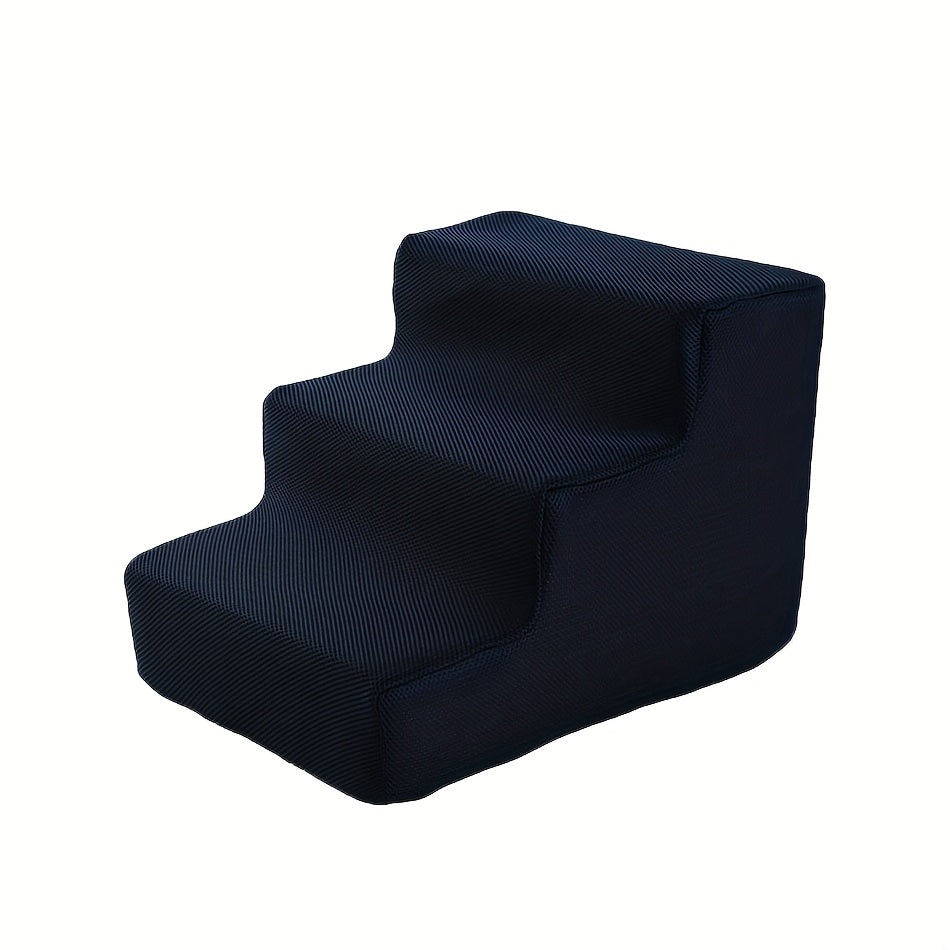 Durable  Comfortable 4-step Pet Stairs  Non-slip Sponge Material  Ergonomic Dog Ladder For Sofa & Bed  Safe For Senior Pets  Indoor/outdoor Use  Modern Pet Furniture  Sturdy Construction