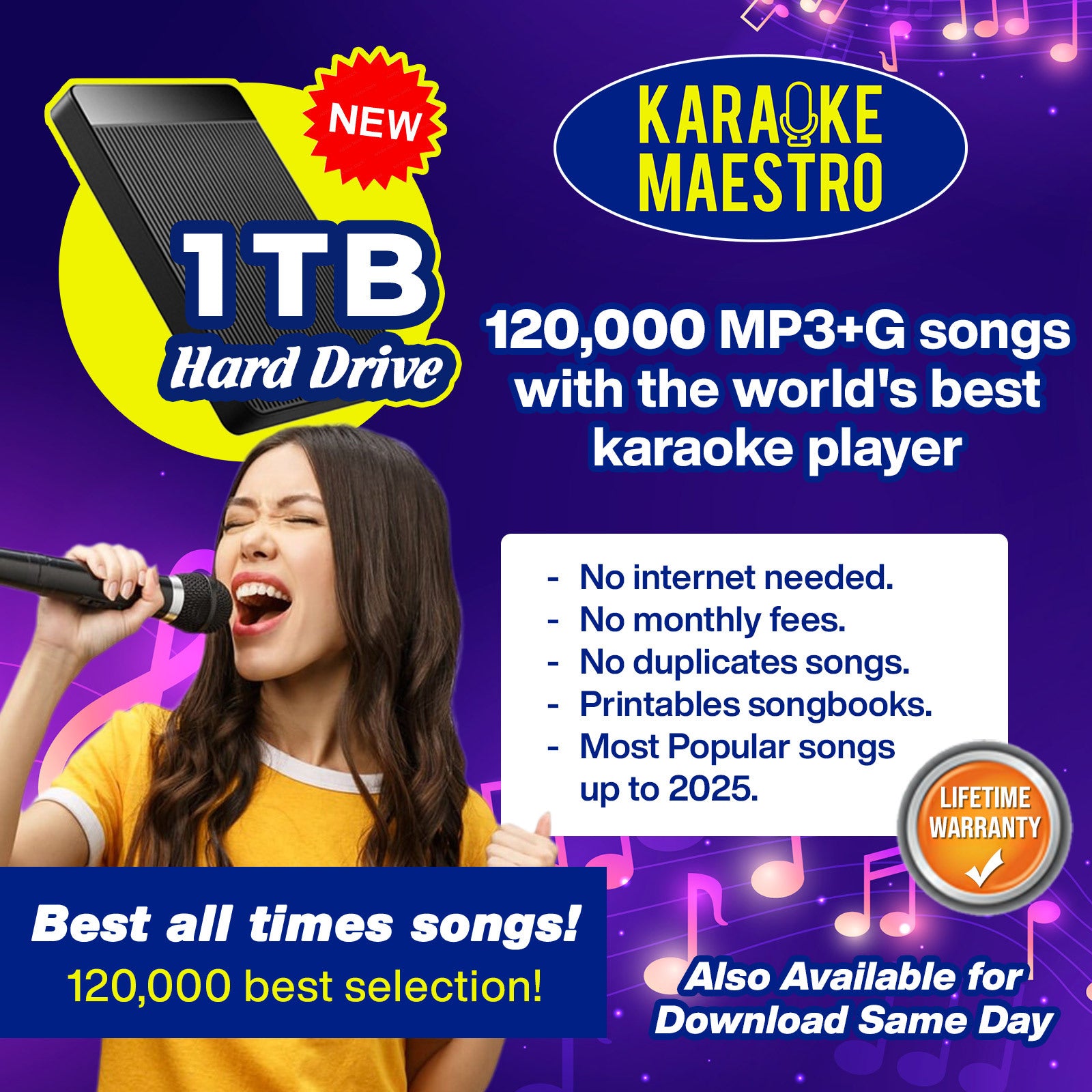 HD Karaoke Software – 120,000 English Songs for Windows & macOS