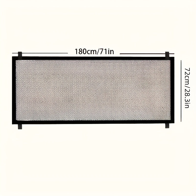 Expandable Security Pet Gate Barrier - Heavy Duty Adjustable Dog Gate For Doors, Floors And Patios, Indoor/Outdoor Use, Space-Saving Freestanding Or Hanging Design For Apartments, Homes, Sturdy Con...