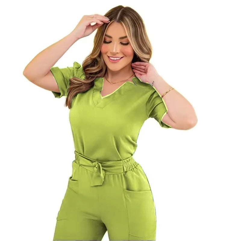 Women's Short Sleeve Work Uniform & Scrub Suit