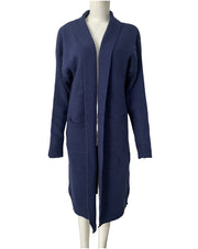 Loose-fitting Long Cardigan Oversized Pocketed Knit Sweater Coat