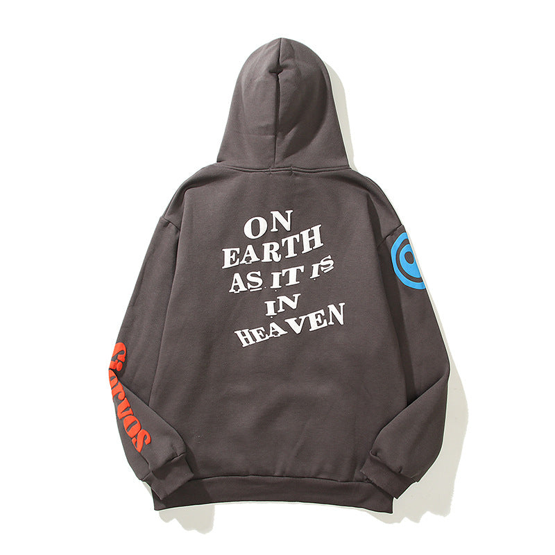3D Foam Graffiti Print Streetwear Hoodie for Women