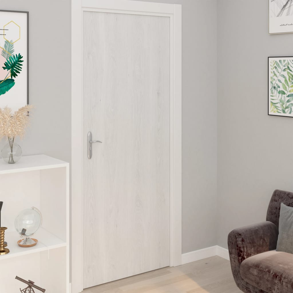 Self-adhesive Door Films, 2 Pieces, White Pvc
