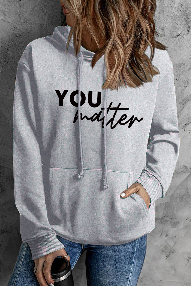 Women's Printed Graphic Pullover Hoodie with Pocket