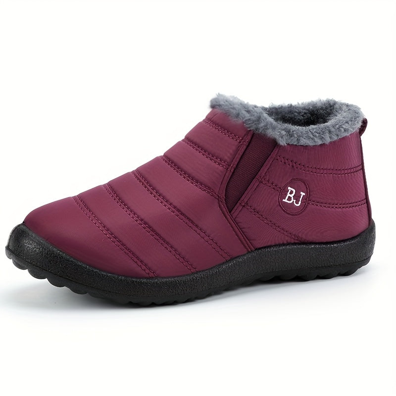 Ultra‑Warm Unisex Winter Boots – Non‑Slip Thick Sole, Arctic Warmth, Low Heel, Round Toe