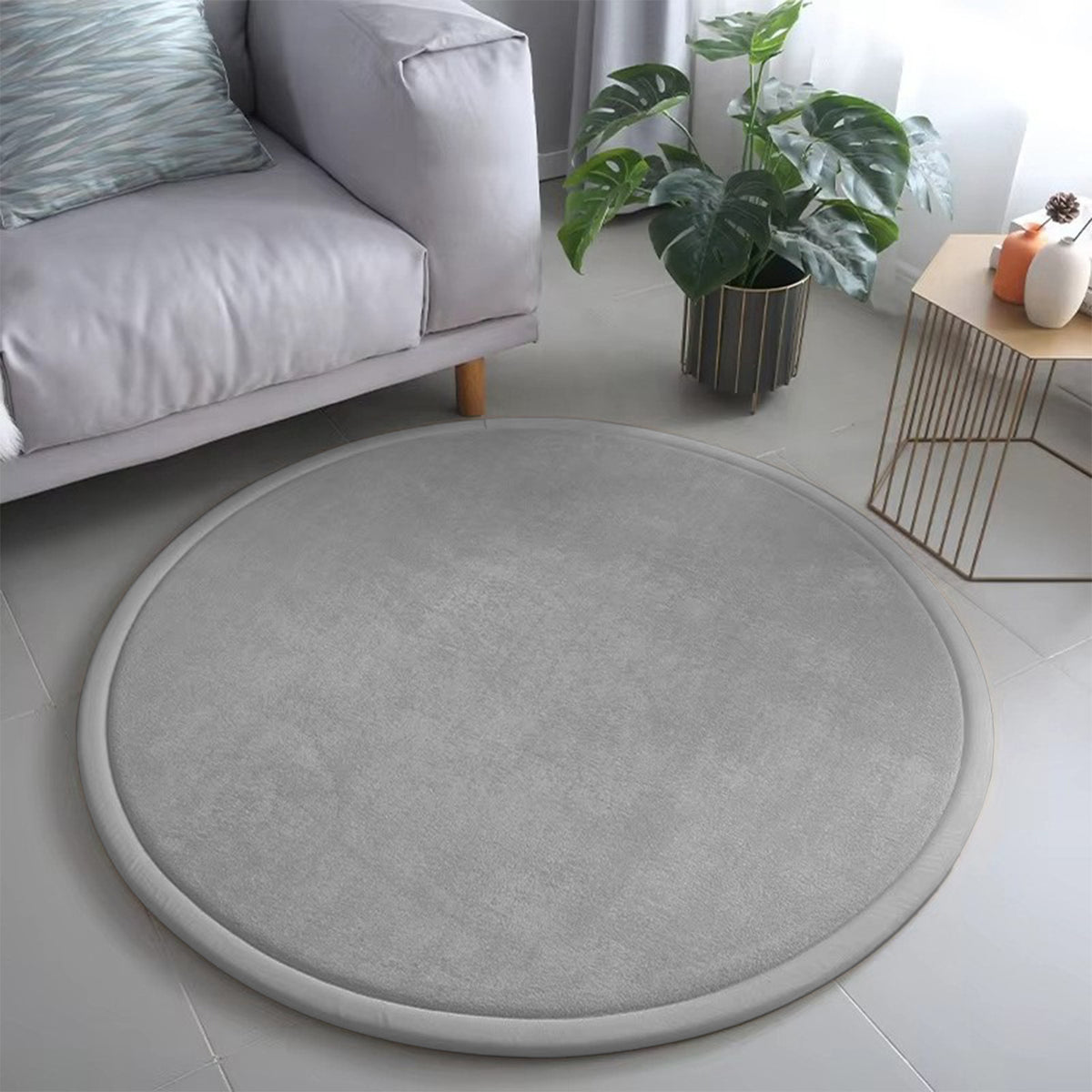 Round Thickened Sponge Floor Mat