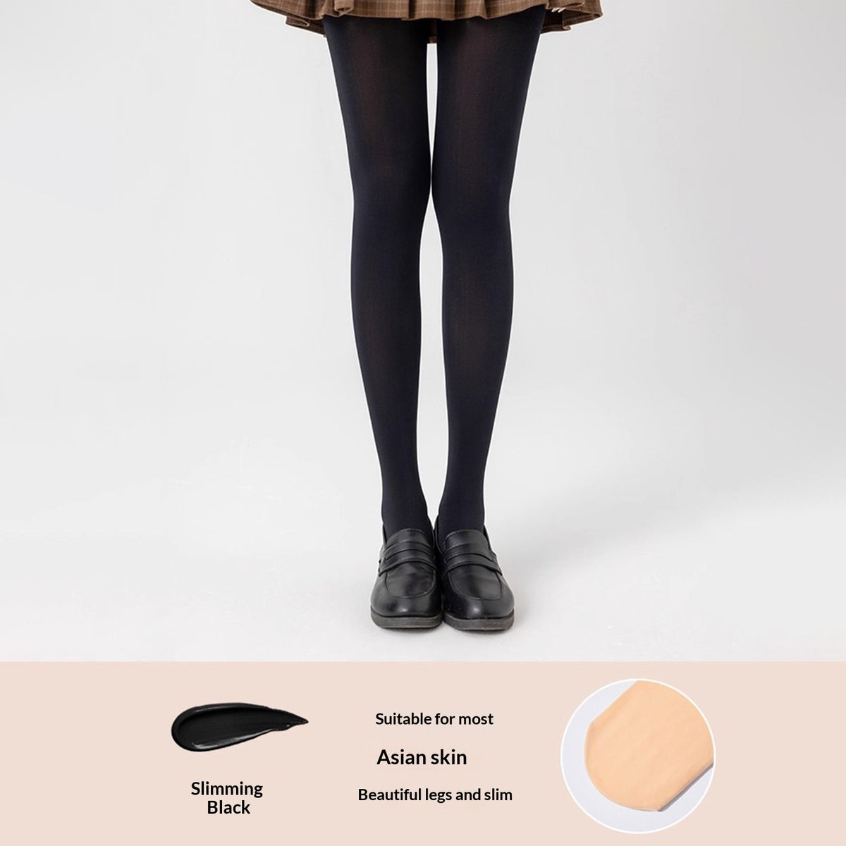 Anti-Slip Fleece-Lined Thick Tights for Ultimate Warmth