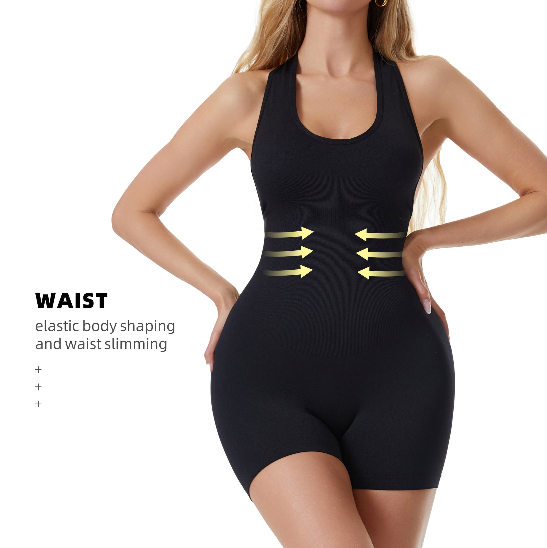 Plus Size Backless Shaping Bodysuit & Waist Cincher