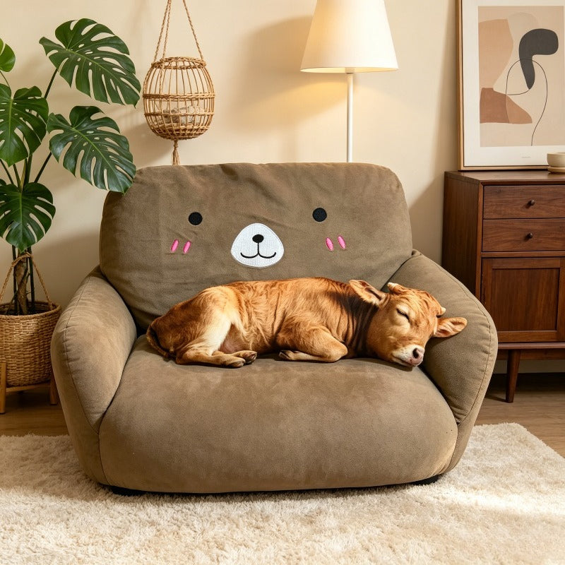 Realistic Pig, Cow and Panda Shaped Throw Pillow