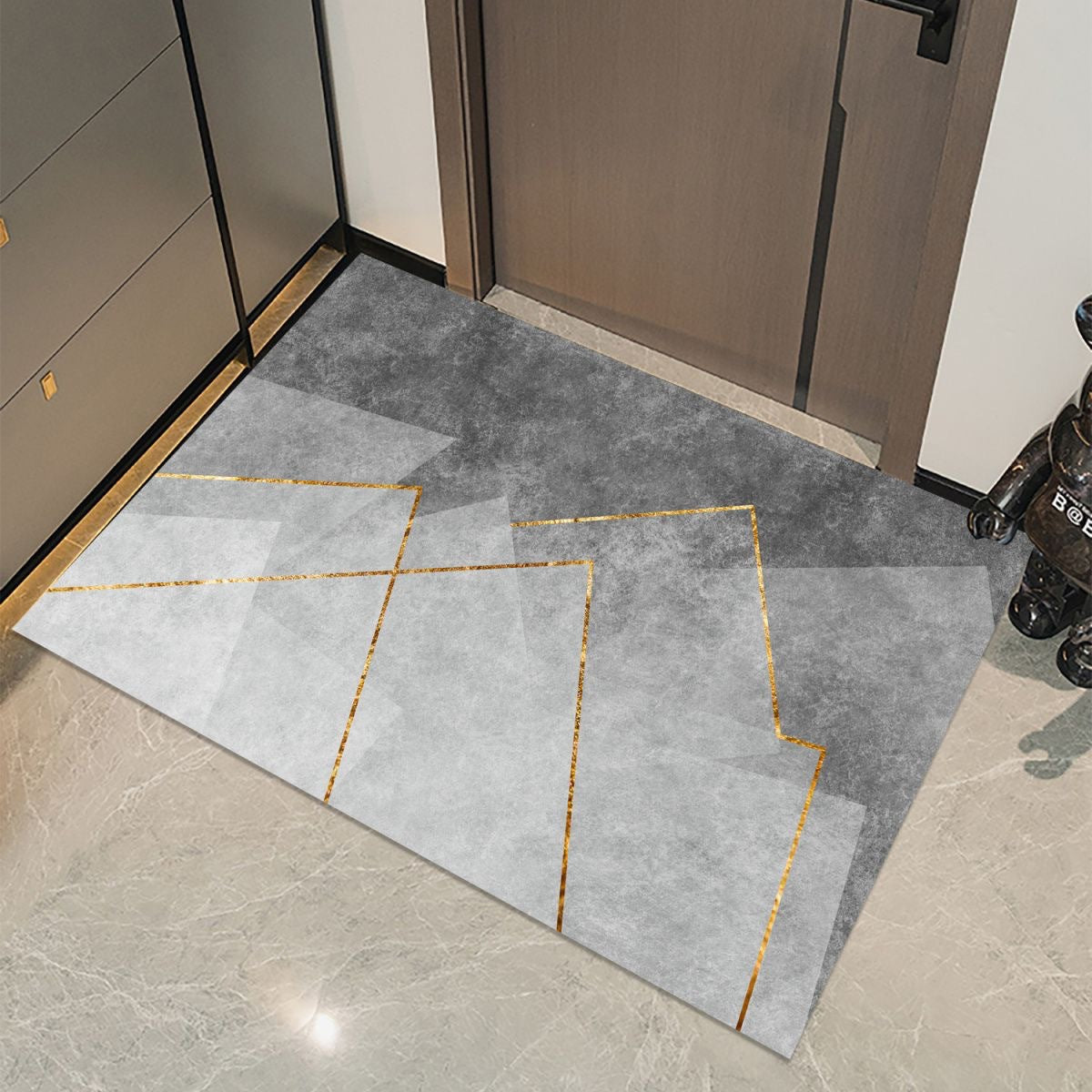 Simple Modern Entryway Doormat Classic Minimalist Oil-absorbing Rug