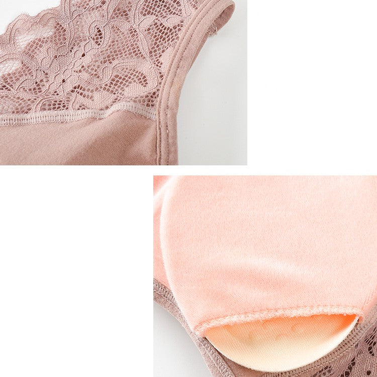 The New Warm Undershirt Female Sense Lace Bottoming Top