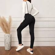 Women's Elegant Casual High-Waist Suspender Jumpsuit
